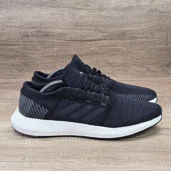 Adidas Pureboost Go Men's Size 11.5 Black Gray Running Sneakers (AH2319) READ - Picture 1 of 9